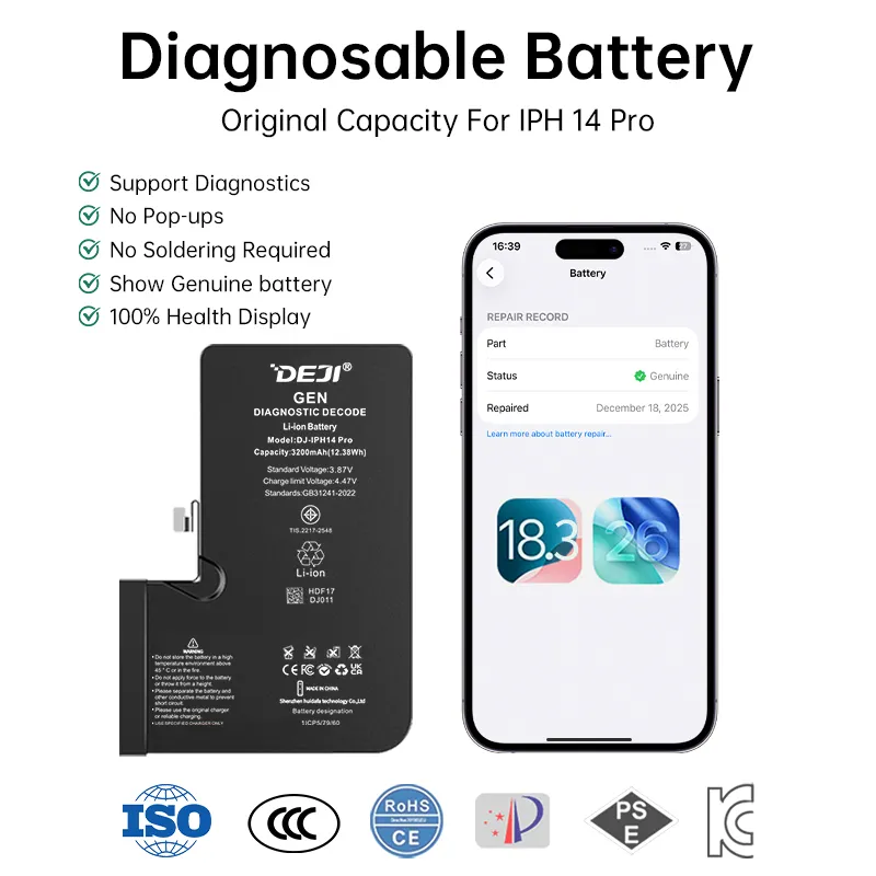 Bateria iphone 14 pro Genuine IC 3200 mAh DEJI