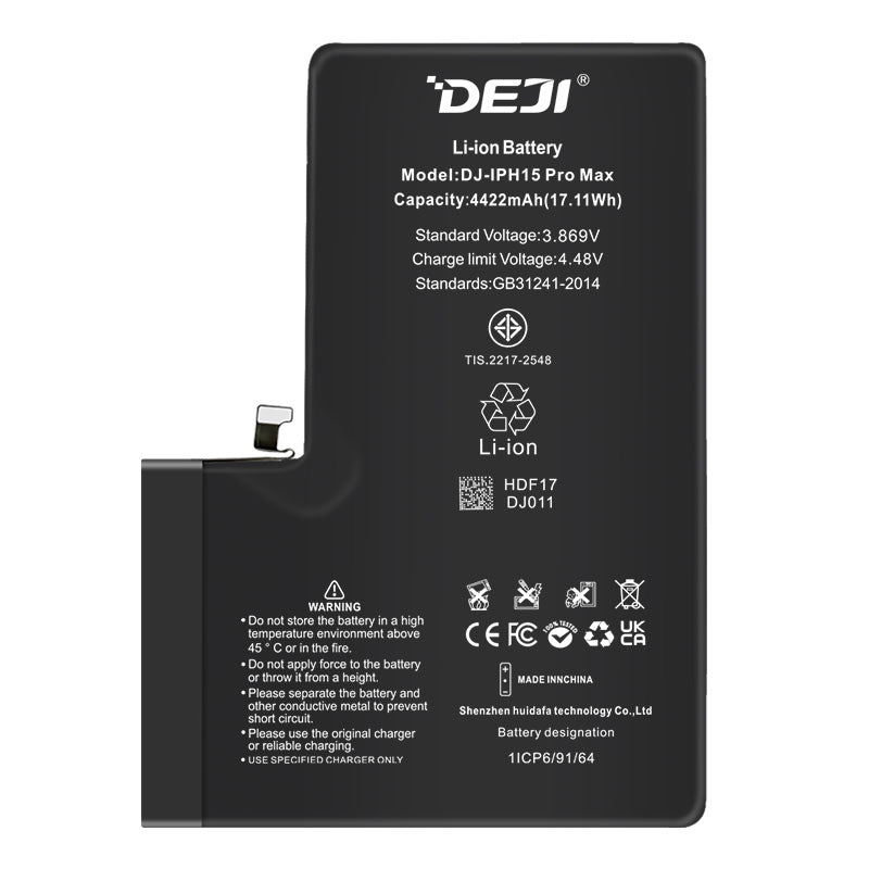 Bateria iphone 15 pro MAX 4422 mAh deji