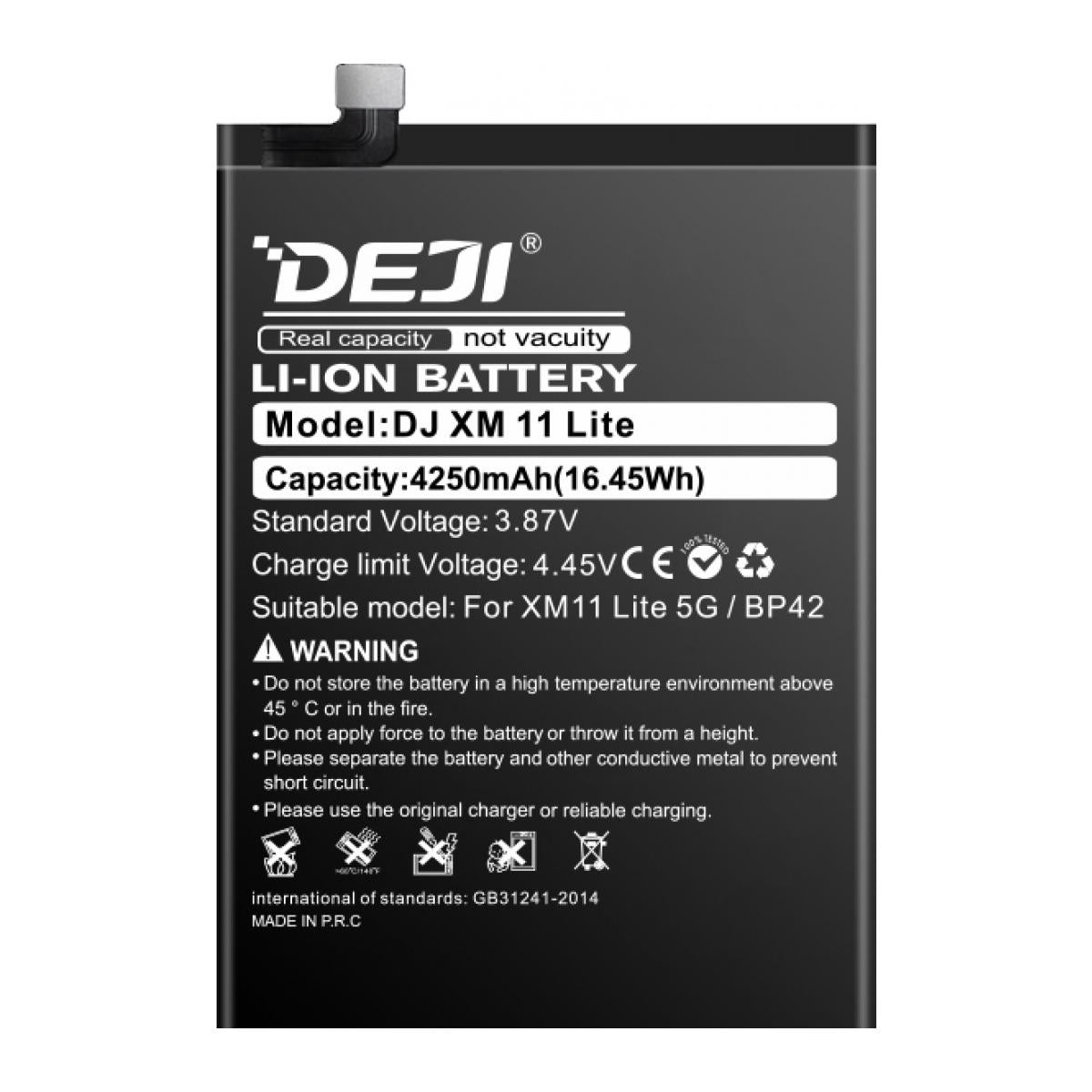 Bateria xiaomi 11 lite BP42 DEJi 4250 mah