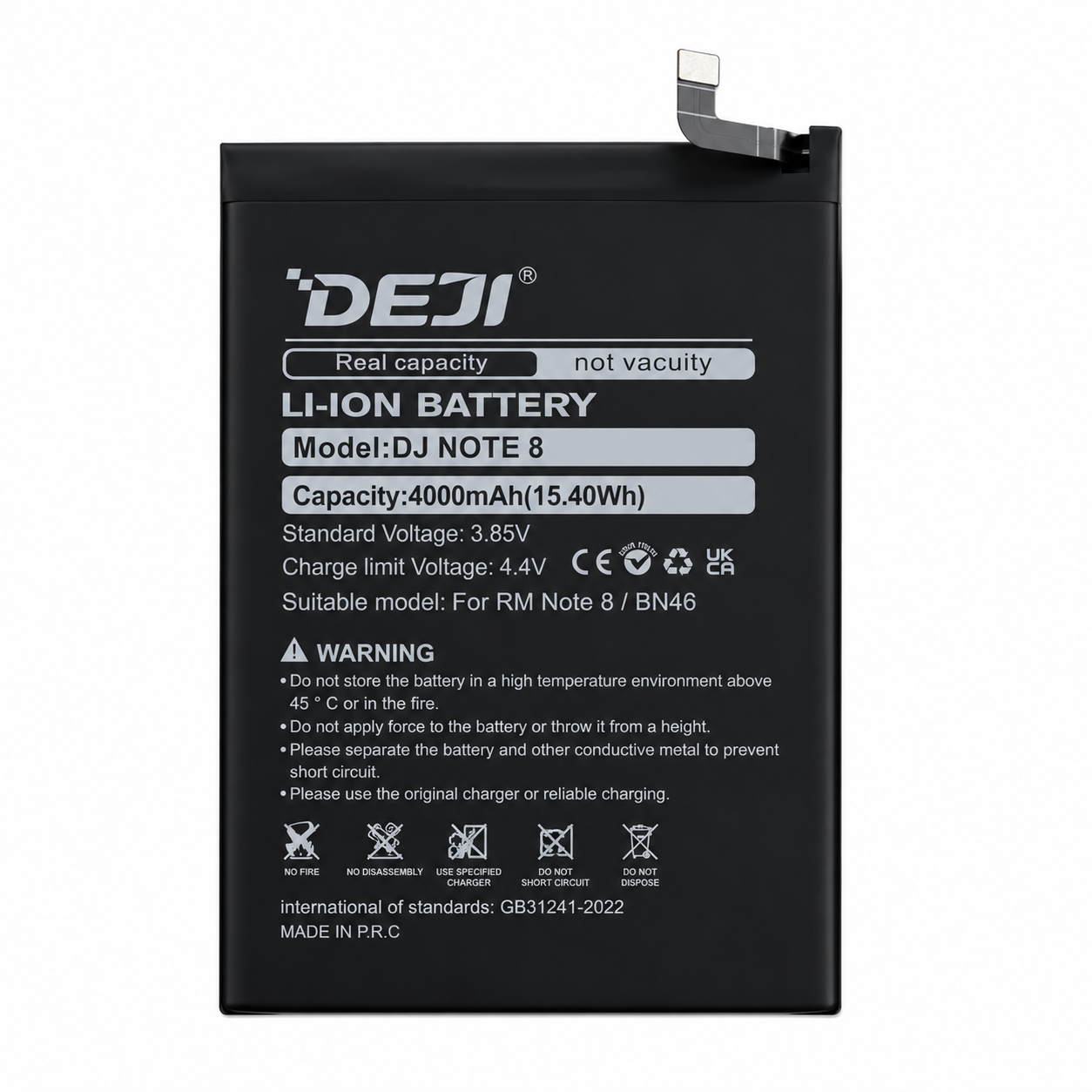 Bateria xiaomi Redmi Note 8 / 8T / Redmi 7 BN46 4000 mAh DEJI