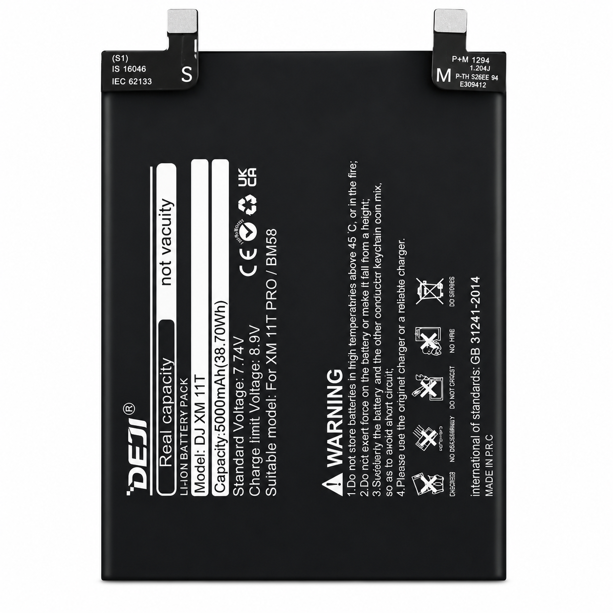Bateria Xiaomi Mi 11T Pro / Mi Mix 4 BM58 5000 mAh DEJI