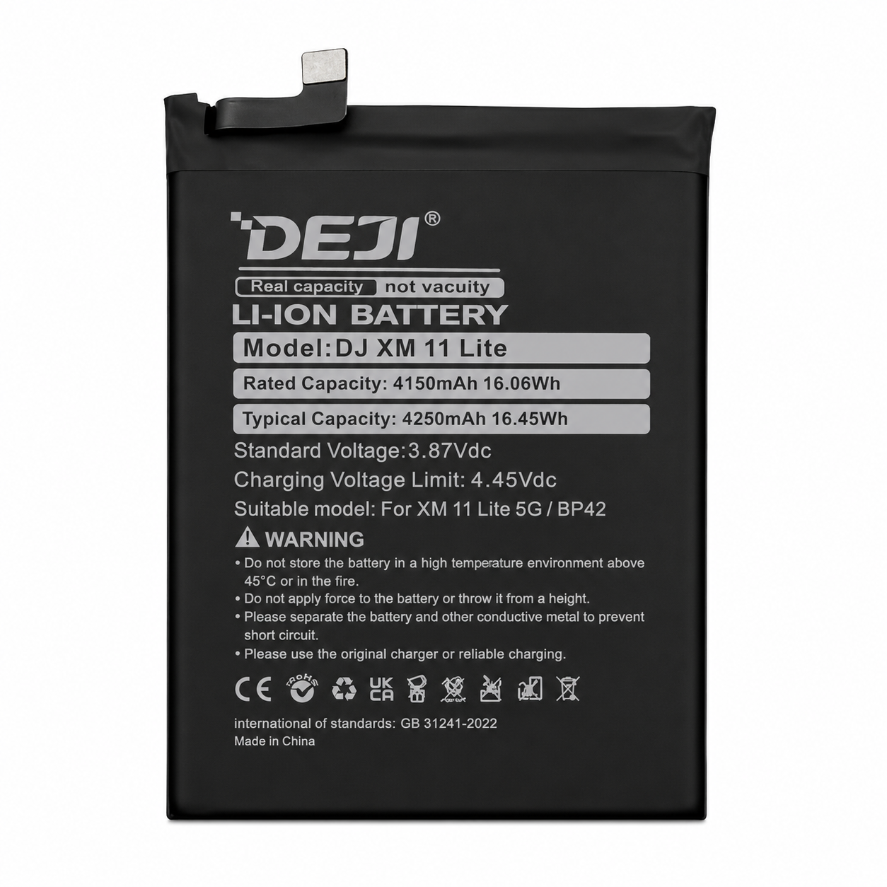 Bateria xiaomi Mi 11 Lite BP42 DEJI 4250 mAh
