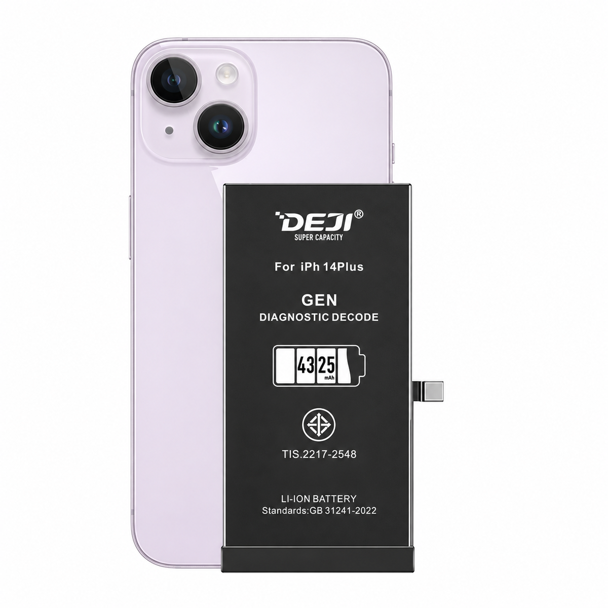 Batería DEJI para iPhone 14 Plus - 4325 mAh - IC Genuine
