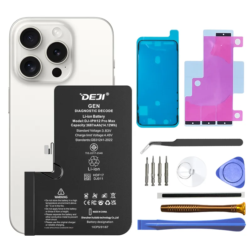 Bateria iphone 12 pro max Genuine IC 3687 mAh DEJI