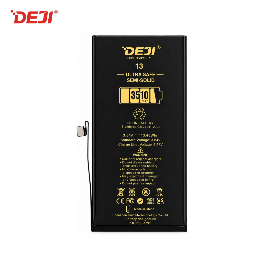 Batería DEJI para iPhone 13 - 3510 mAh - Semi-Solid de alta capacidad