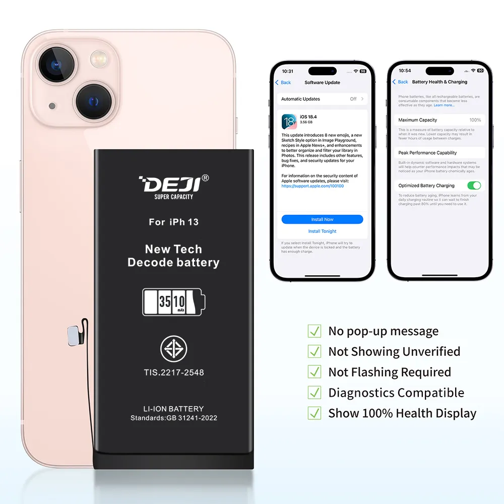 Bateria iphone 13 pro 3095 mAh DECODE DEJI