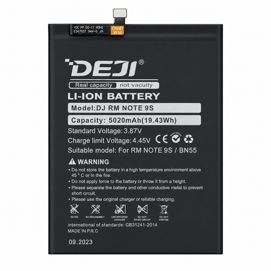 Bateria xiaomi Redmi Note 9S BN55 5020 mAh DEJI