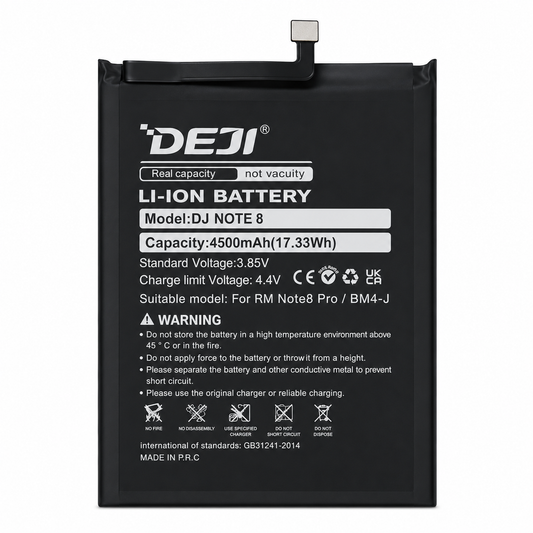 Bateria xiaomi Redmi Note 8 Pro BM4J 4500 mAh DEJI