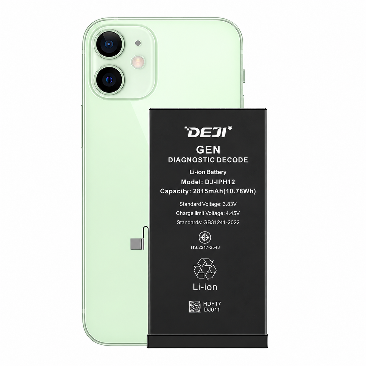 Batería DEJI para iPhone 12 / 12 Pro - 2815 mAh - IC Genuine