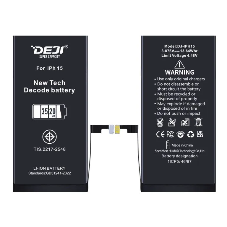 Bateria iphone 15 3349 mAh DECODE DEJI