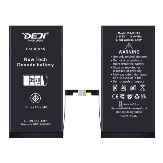 Bateria iphone 15 3349 mAh DECODE DEJI